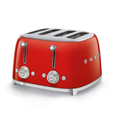 Smeg Jug Kettle & 4 Slice Toaster Set - Red