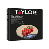 Taylor Pro Digital Dual 5kg Kitchen Scale - Brass & Black