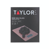 Taylor Pro Glass Digital 5Kg Kitchen Scales - Rose Gold