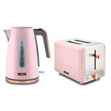 Tower Cavaletto Jug Kettle & 2 Slice Toaster Set - Pink & Rose Gold