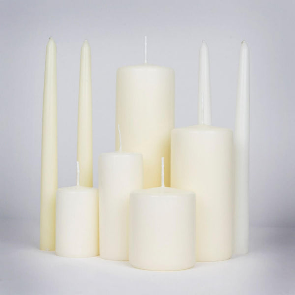 Wax Lyrical Unfragranced 25cm Tapered Dinner Candle - Ivory