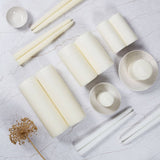 Wax Lyrical Unfragranced 25cm Tapered Dinner Candle - Ivory