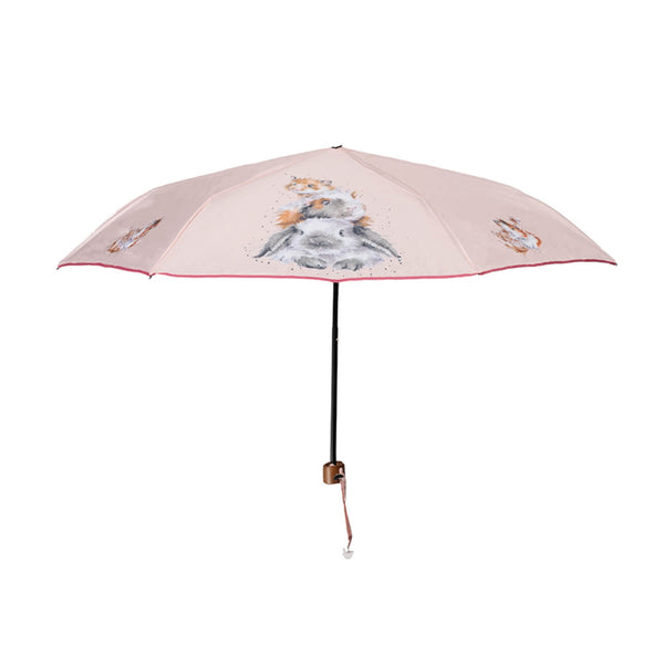 Wrendale Designs by Hannah Dale Umbrella - 'Piggy in The Middle' Guinea Pig & Rabbit