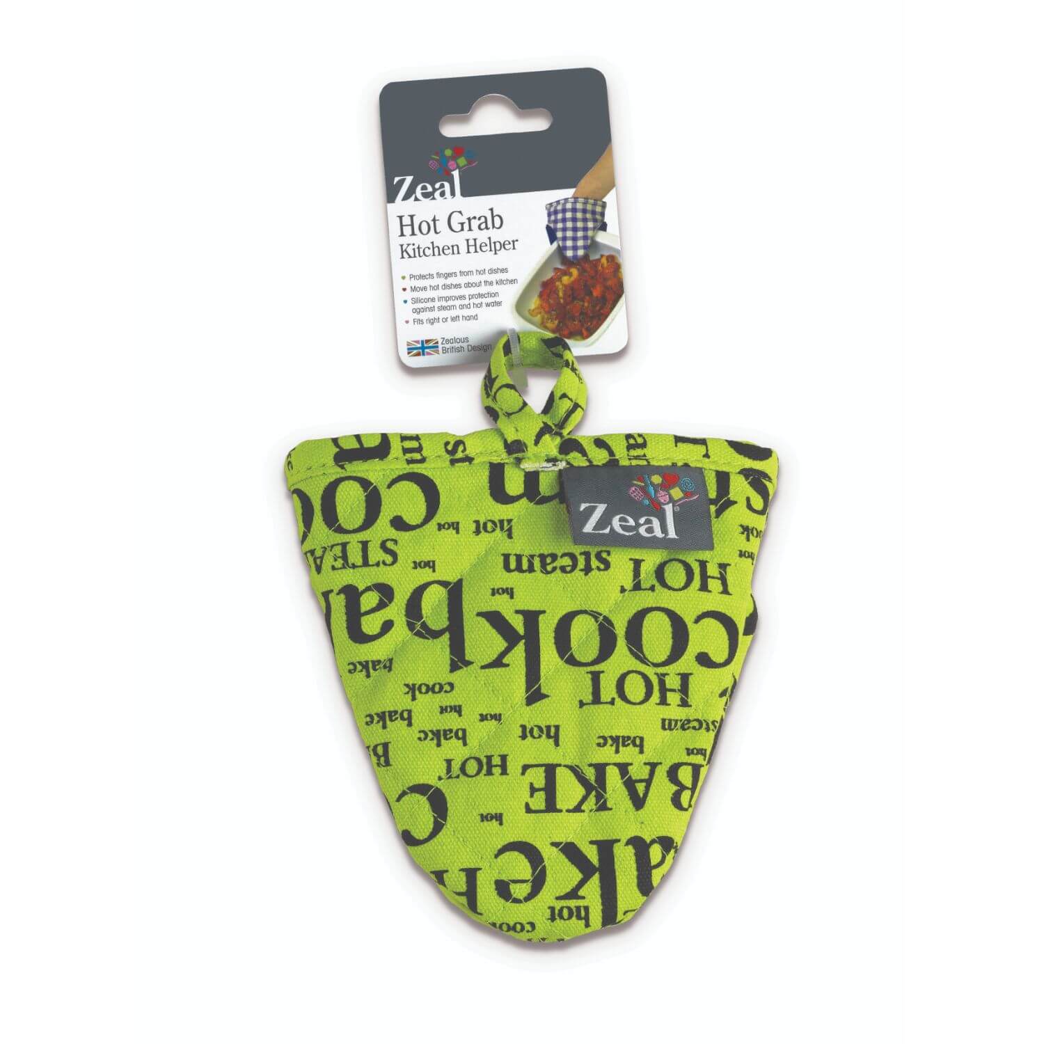 Buy Zeal Silicone & Cotton Mini Oven Mitt Assorted Colours