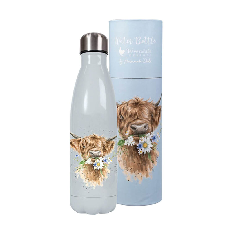 Wrendale Designs by Hannah Dale 500ml Water Bottle - Daisy Cow