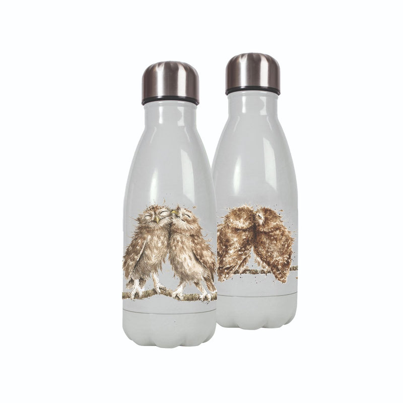 Wrendale Designs by Hannah Dale 260ml Water Bottle - Birds of a Feather - Owl