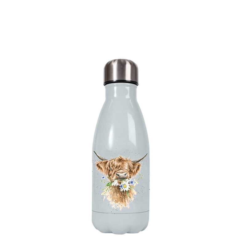 Wrendale Designs 260ml Water Bottle - Daisy Cow