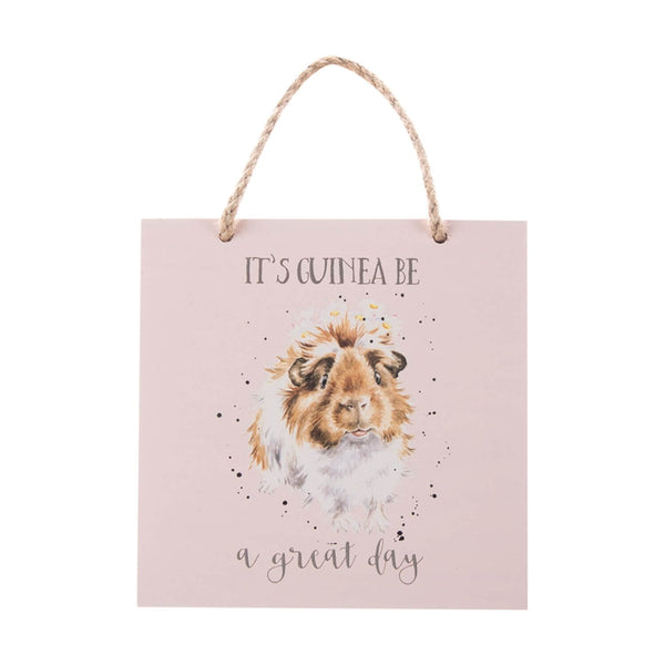 Wrendale Designs Wooden Plaque - It's Guinea Be A Great Day