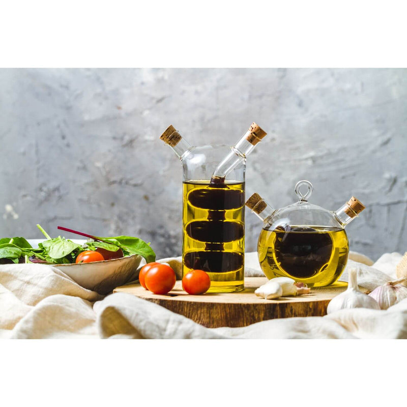 World of Flavours 2-in-1 Round Oil & Vinegar Bottle