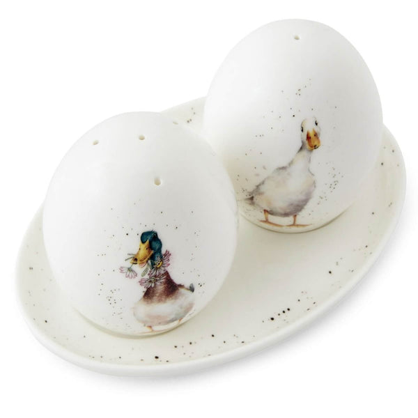 Wrendale Designs by Hannah Dale Duck Salt & Pepper Pots with Tray - Not A Daisy Goes By