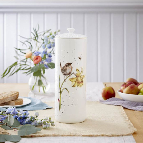 Royal Worcester Wrendale Bone China Tall Storage Jar - The Birds & The Bees