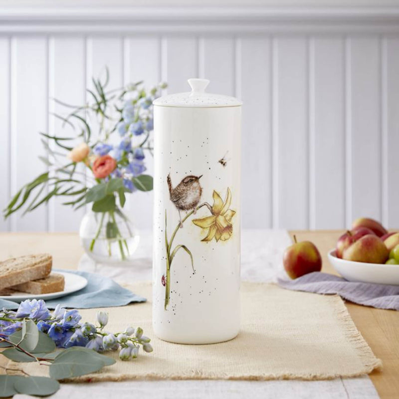 Wrendale Designs by Hannah Dale Bone China Tall Storage Jar - The Birds & The Bees