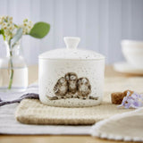 Wrendale Designs by Hannah Dale Bone China Small Lidded Storage Jar - Owlets