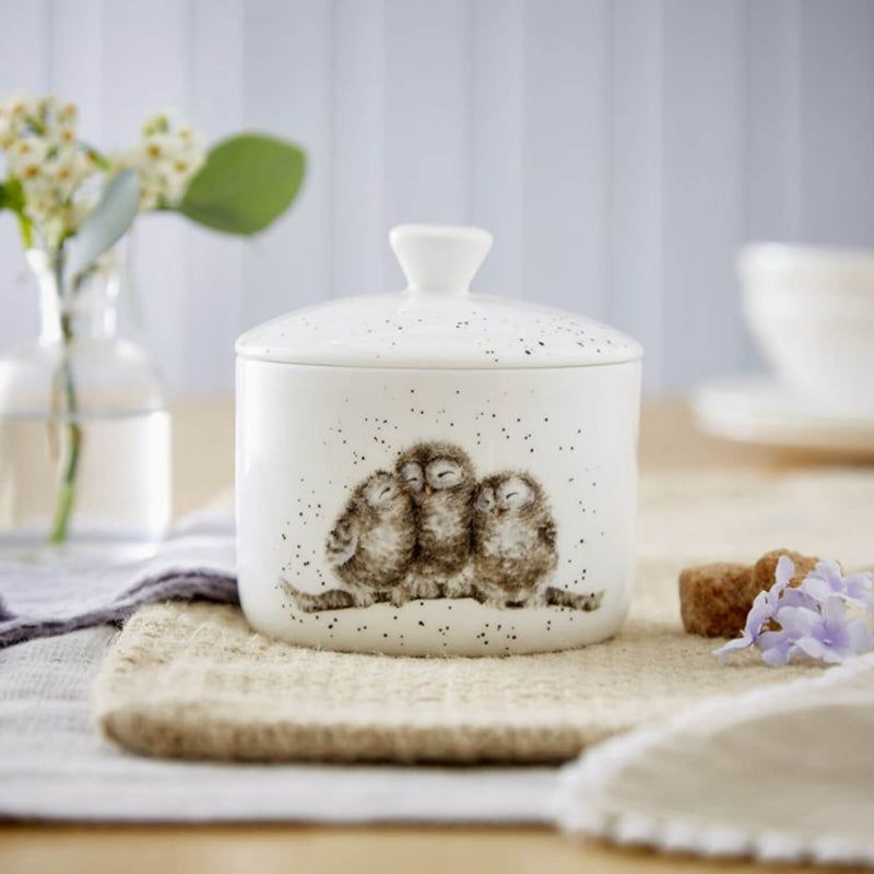 Wrendale Designs by Hannah Dale Bone China Small Lidded Storage Jar - Owlets
