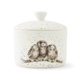 Royal Worcester Wrendale Bone China Small Lidded Storage Jar - Owlets