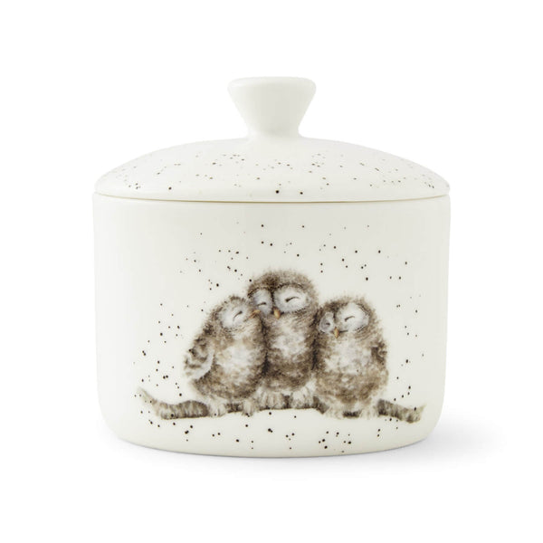 Wrendale Designs by Hannah Dale Bone China Small Lidded Storage Jar - Owlets
