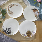 Wrendale Designs by Hannah Dale 4-Piece Coupe Pasta Bowl Set - Woodland Animals