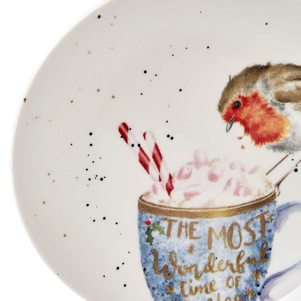 Royal Worcester Wrendale 2-Piece Coupe Plate Set - Robin & Bunny