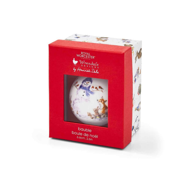 Wrendale Designs by Hannah Dale Christmas Fine China Bauble - Gathered All Around