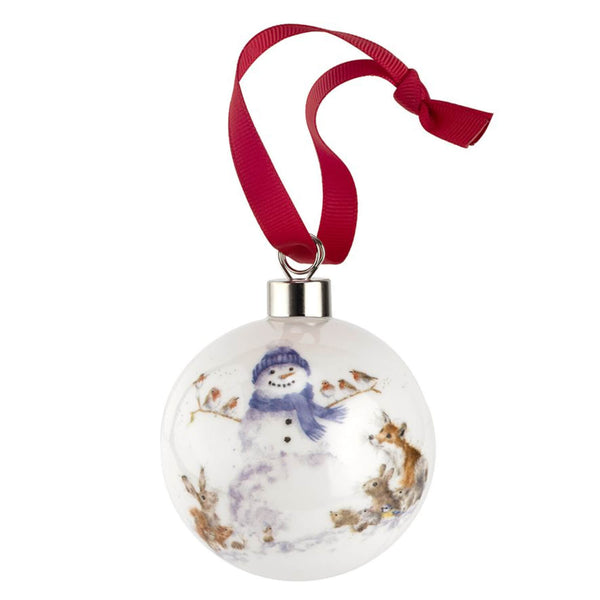 Wrendale Designs by Hannah Dale Christmas Fine China Bauble - Gathered All Around