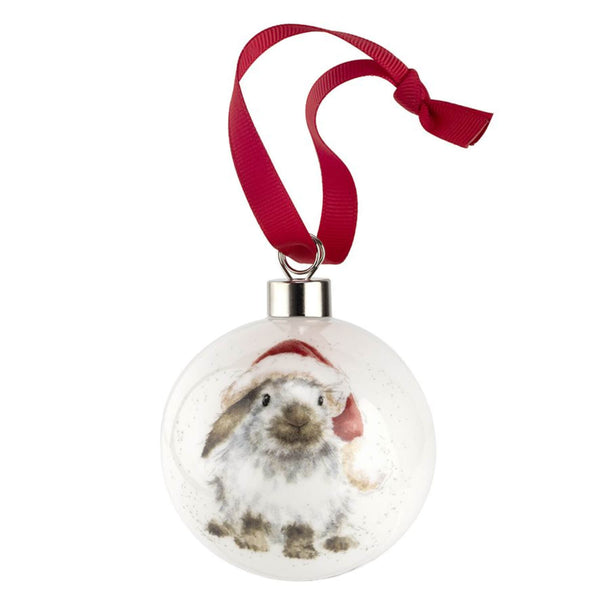 Wrendale Designs by Hannah Dale Christmas Porcelain Bauble - Ho Ho Ho