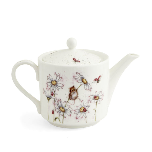 Wrendale Designs by Hannah Dale 2 Pint Teapot - Oops A Daisy