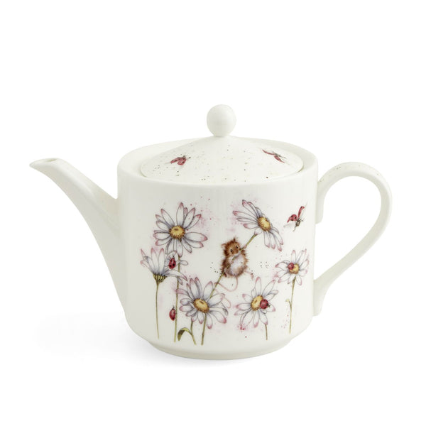 Wrendale Designs by Hannah Dale 2 Pint Teapot - Oops A Daisy