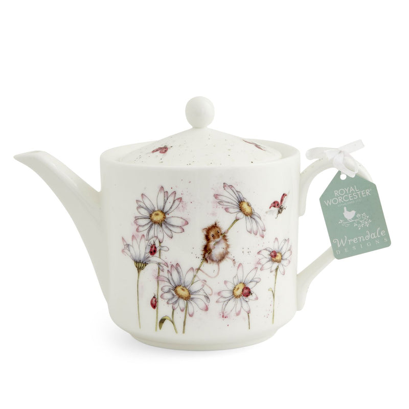 Wrendale Designs by Hannah Dale 2 Pint Teapot - Oops A Daisy