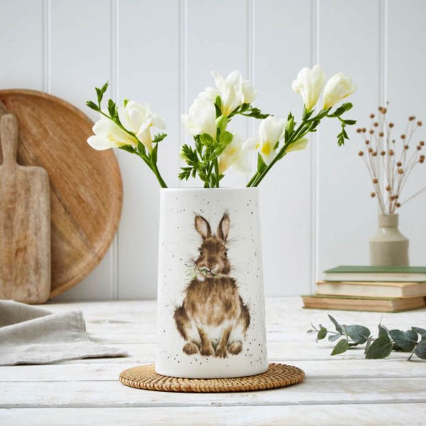 Royal Worcester Wrendale Designs Vase - Daisy Rabbit