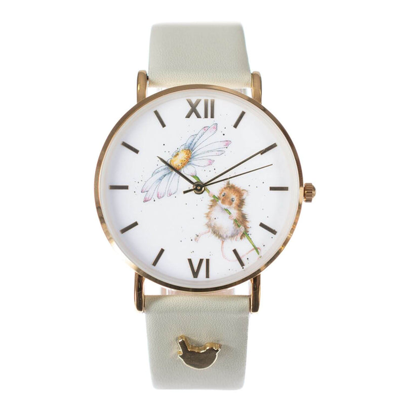 Wrendale Designs by Hannah Dale Leather Watch - Oops A Daisy