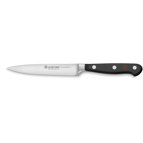 Wusthof Classic 12cm Utility Knife - Black