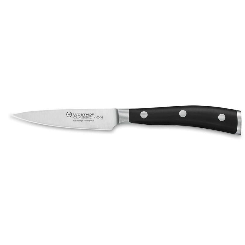 Wusthof Classic Ikon 9cm Paring Knife - Black