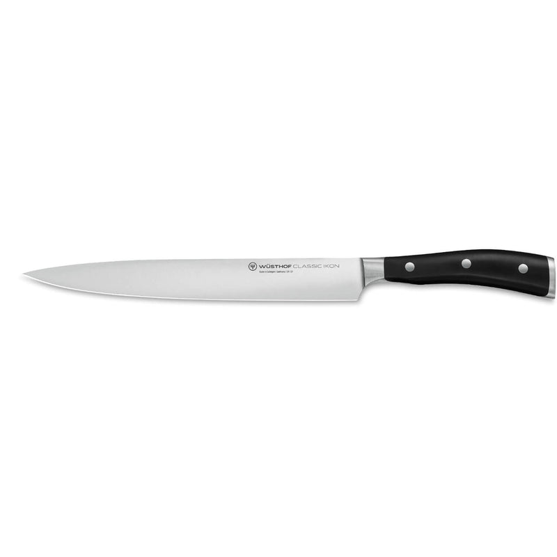 Wusthof Classic Ikon 23cm Carving Knife - Black