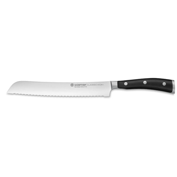 Wusthof Classic Ikon 20cm Bread Knife - Black