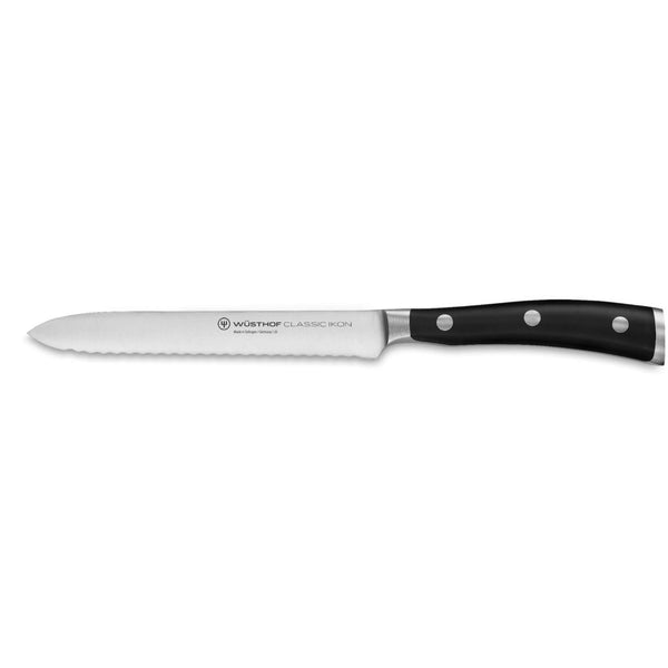 Wusthof Classic Ikon Serrated Utility Knife - 14cm