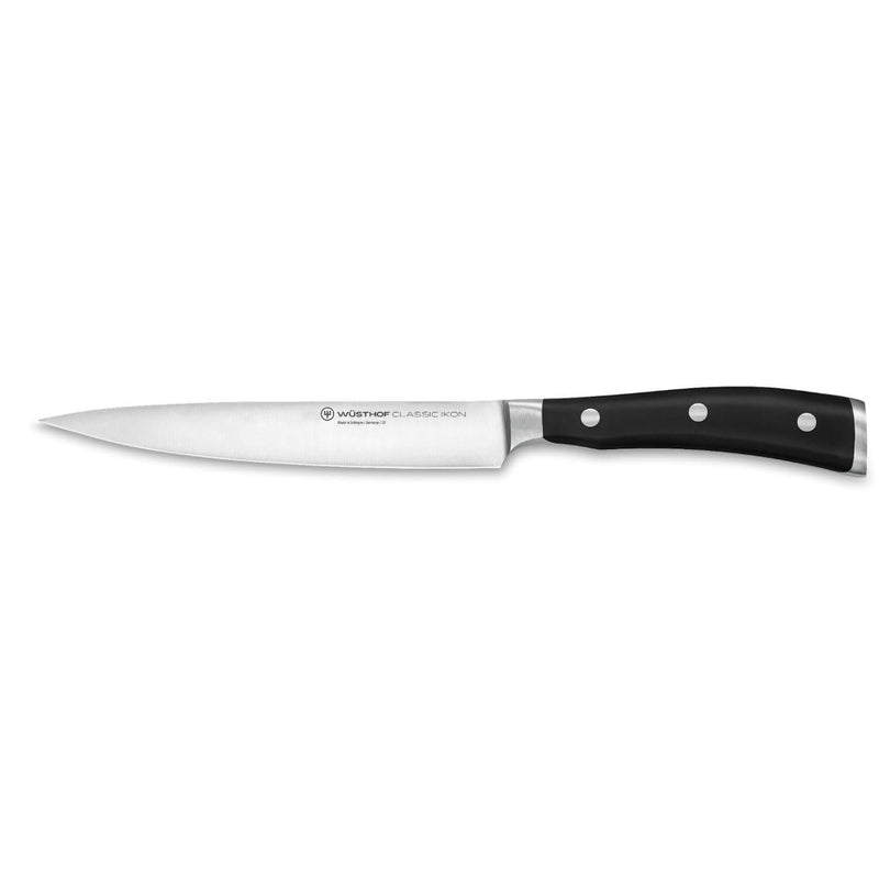 Wusthof Classic Ikon 16cm Fillet Knife - Black