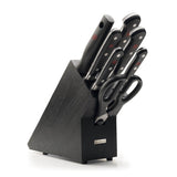 Wusthof Classic 7 Piece Knife Block Set - Black