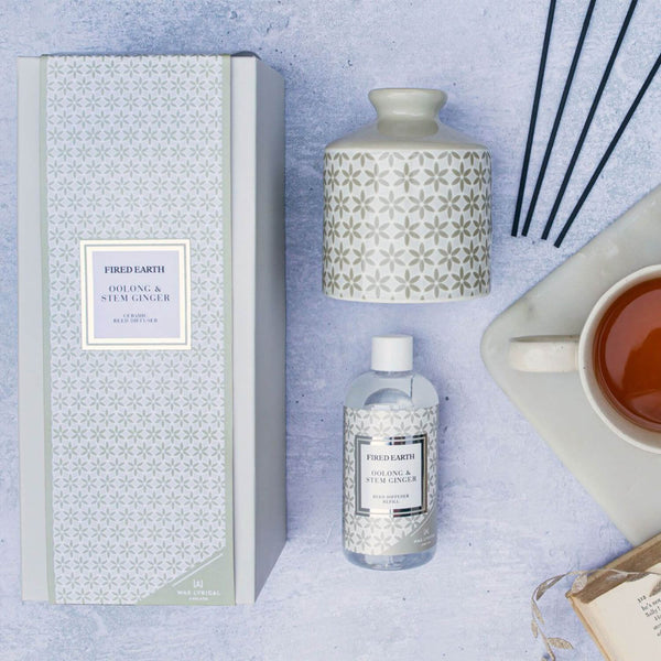 Wax Lyrical Fired Earth Reed Diffuser 200ml Refill - Oolong & Stem Ginger