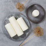 Wax Lyrical Unfragranced Ivory Pillar Candle - 5cm x 8cm