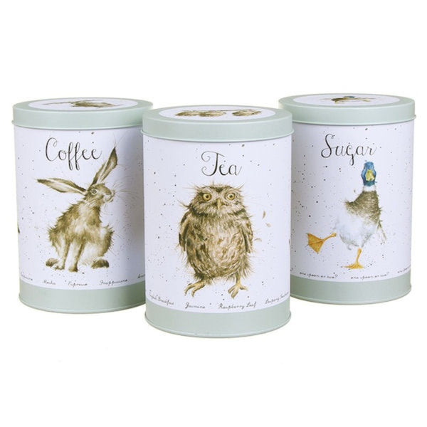 Wrendale Designs 3 Piece Tin Canister Set