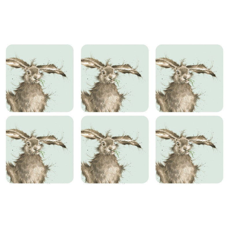 Wrendale Designs 6 Piece Coaster Set - Hare