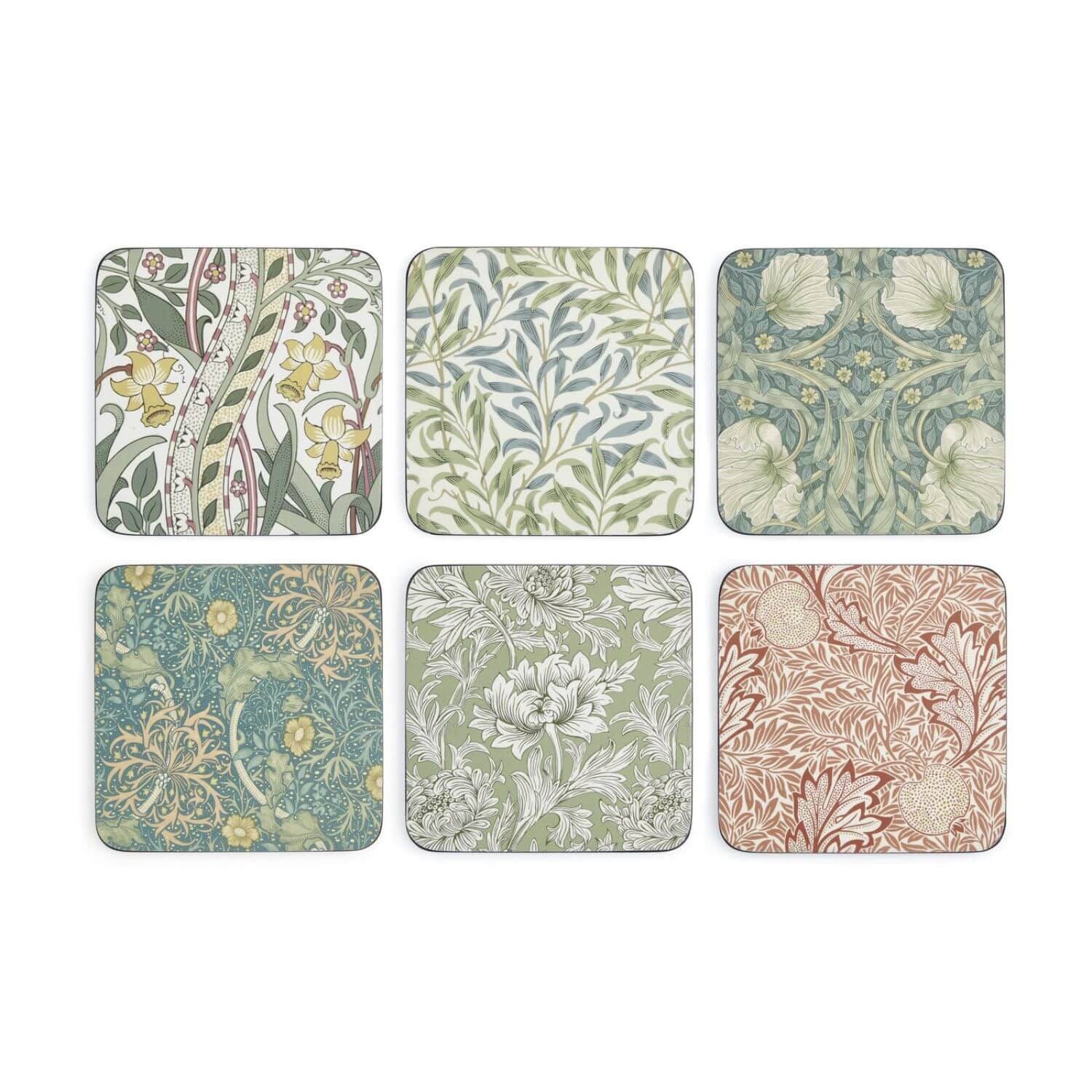 Buy Morris & Co | Set of 6 Coasters - Assorted – Potters Cookshop