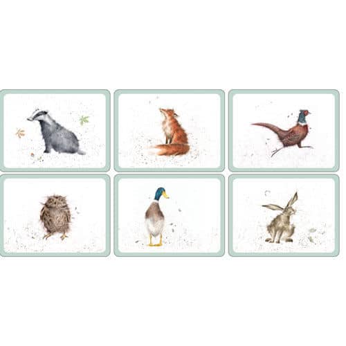 Wrendale Designs 6 Piece Placemat Set - Animals