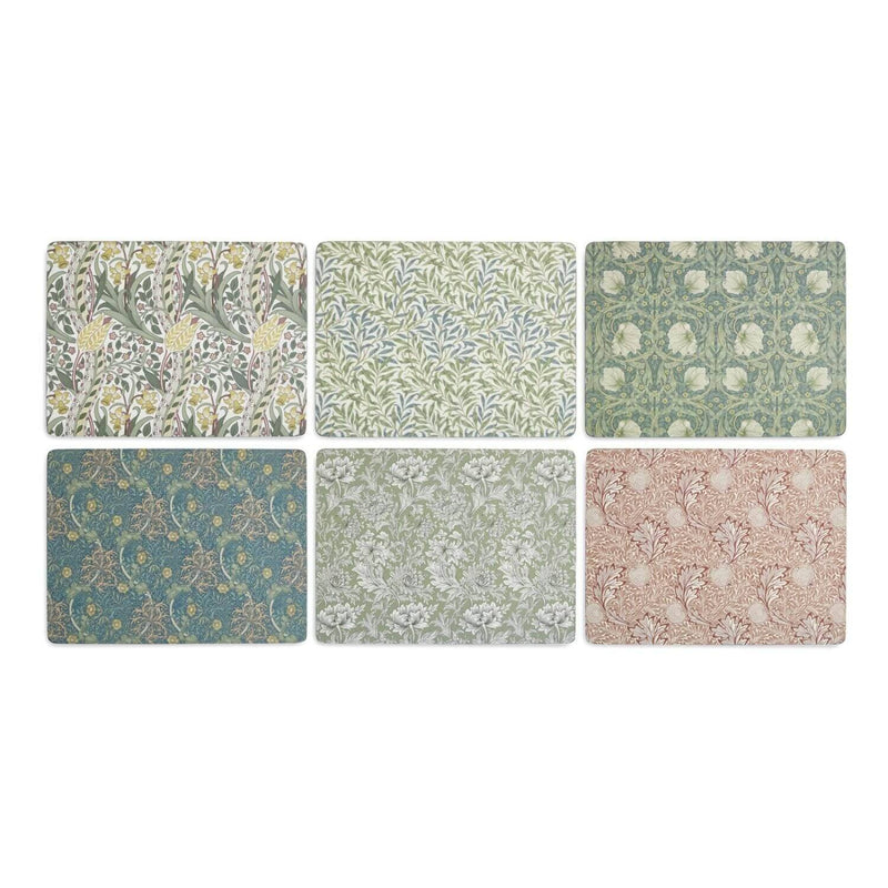 Morris & Co Set of 6 Placemats - Assorted - Potters Cookshop