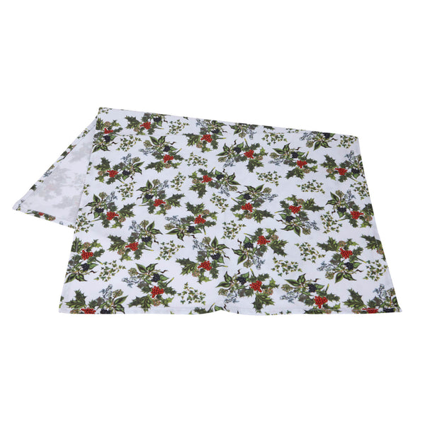 Portmeirion The Holly & The Ivy Christmas 100% Cotton Tea Towel