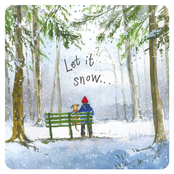 Alex Clark Christmas Coaster - Winter Walks