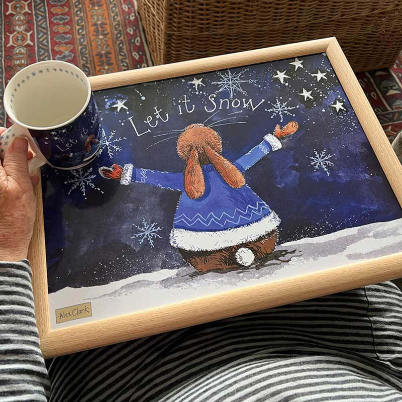 Alex Clark Lap Tray - Let It Snow