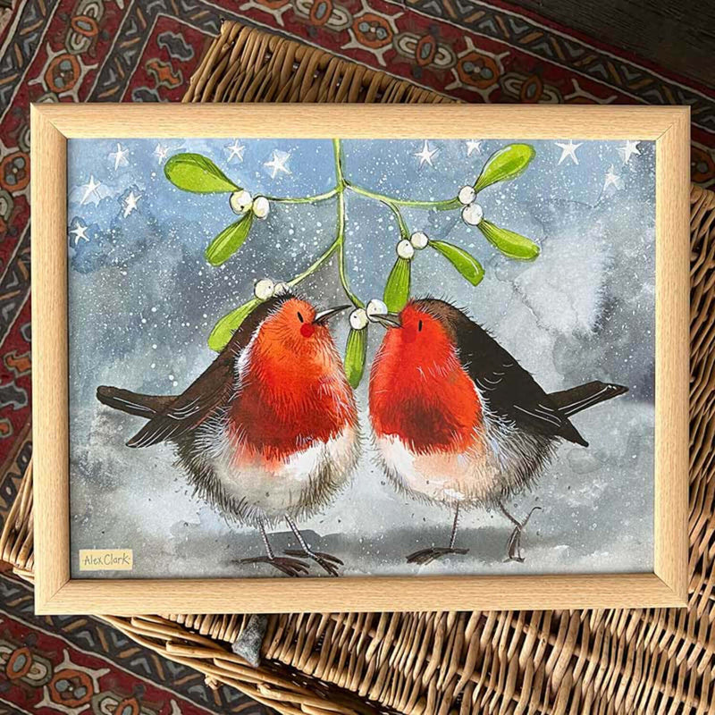 Alex Clark Lap Tray - Robin & Mistletoe