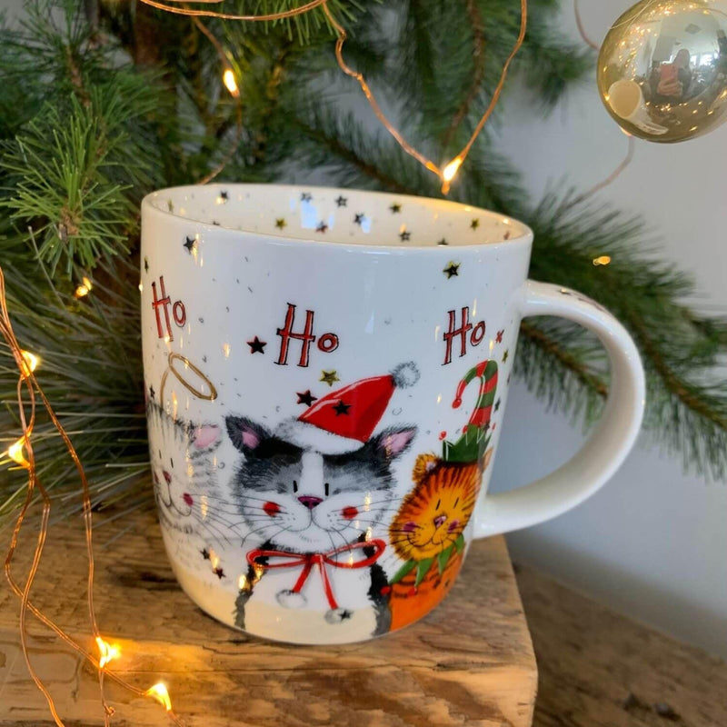 Alex Clark Christmas Mug - Christmas Cats - Potters Cookshop