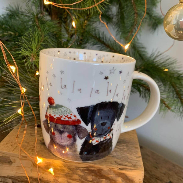 Alex Clark Christmas Mug - Christmas Dogs - Potters Cookshop